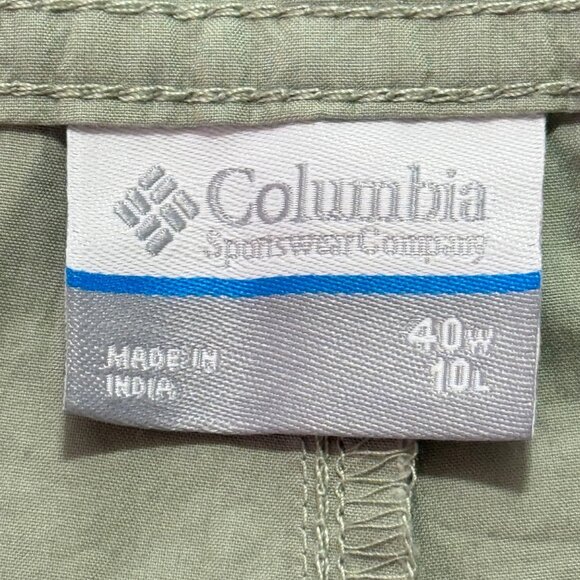Columbia Men's Regular Fit Cotton Washed Out Green Shorts Size 40 Inseam10 NWT - Picture 5 of 11